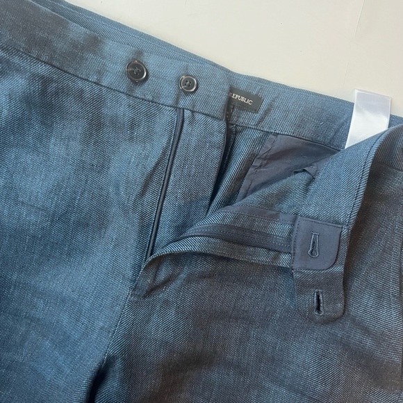 Banana, Republic indigo heritage expedition linen pants, size 12 - Picture 7 of 8